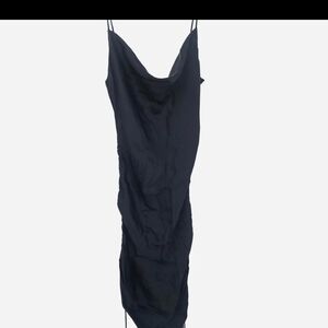 Wilfred Midnight Black Slip Dress